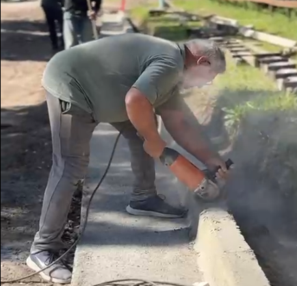 Arequito sigue sumando nuevos metros de cordón cuneta